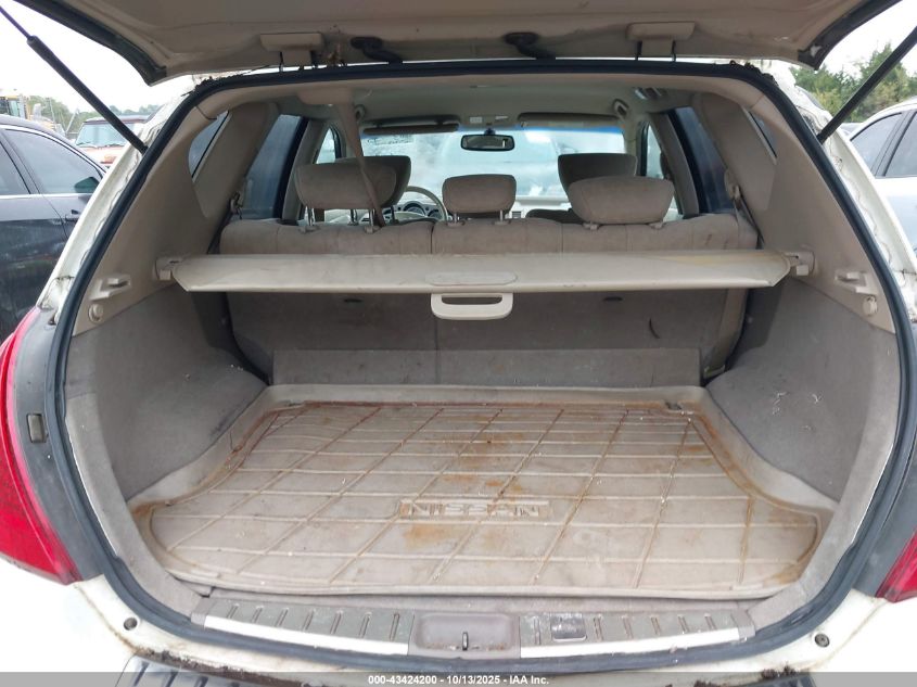 2006 Nissan Murano Sl/Se/S VIN: JN8AZ08T36W417194 Lot: 43424200