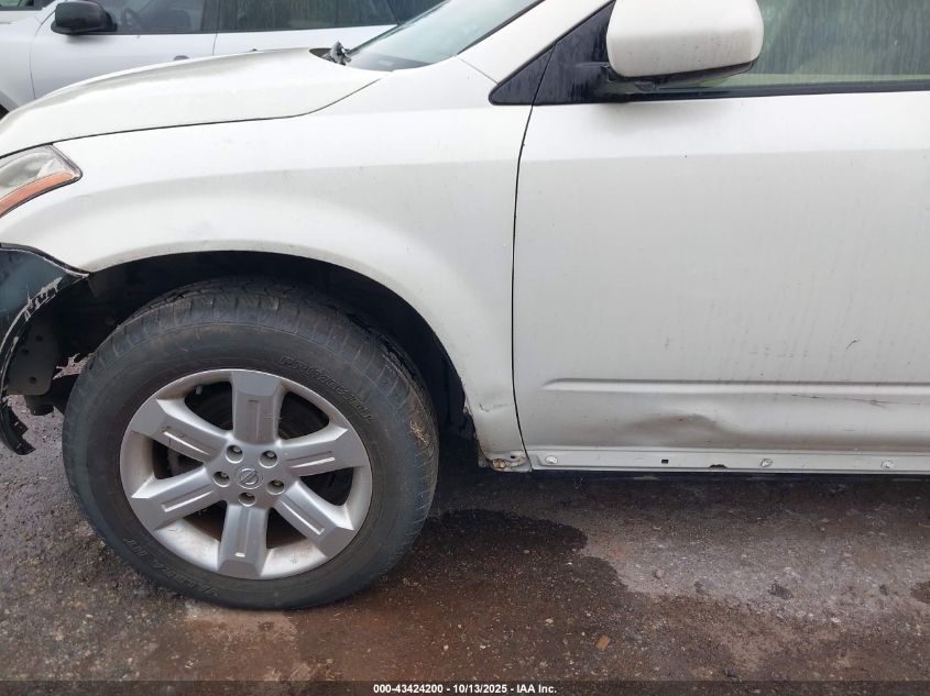 2006 Nissan Murano Sl/Se/S VIN: JN8AZ08T36W417194 Lot: 43424200