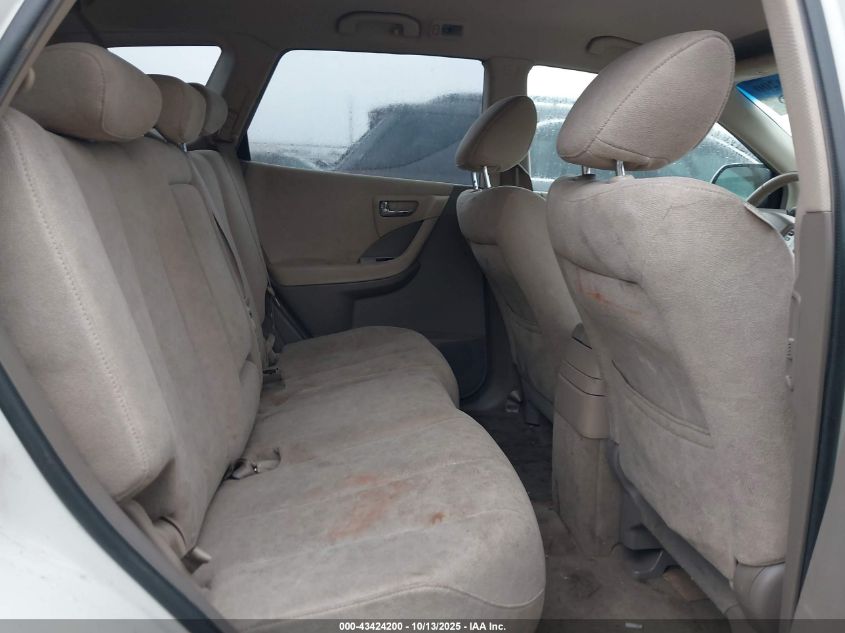 2006 Nissan Murano Sl/Se/S VIN: JN8AZ08T36W417194 Lot: 43424200
