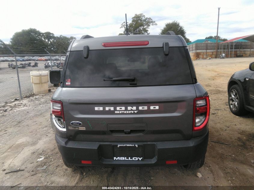 2022 Ford Bronco Sport Badlands VIN: 3FMCR9D95NRD88829 Lot: 43424203