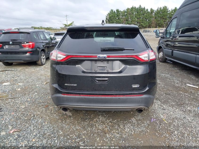 2015 Ford Edge Sel VIN: 2FMTK4J93FBB69671 Lot: 43424216