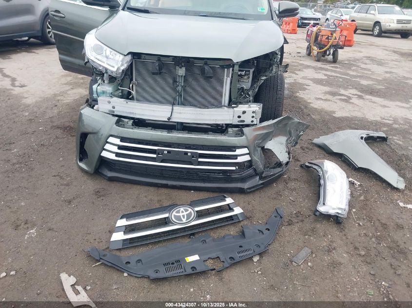 2019 Toyota Highlander Xle VIN: 5TDKZRFH7KS369597 Lot: 43424307