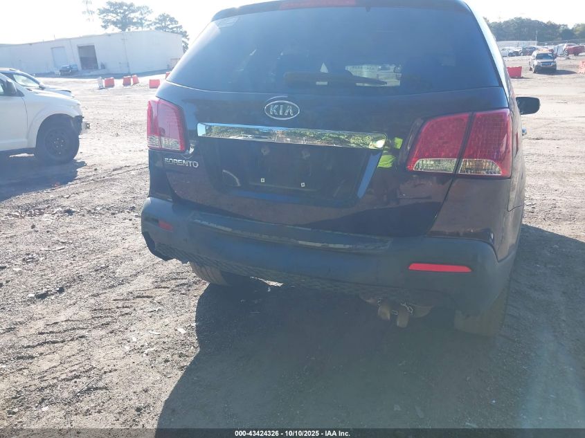 2011 Kia Sorento Lx VIN: 5XYKTCA1XBG168153 Lot: 43424326