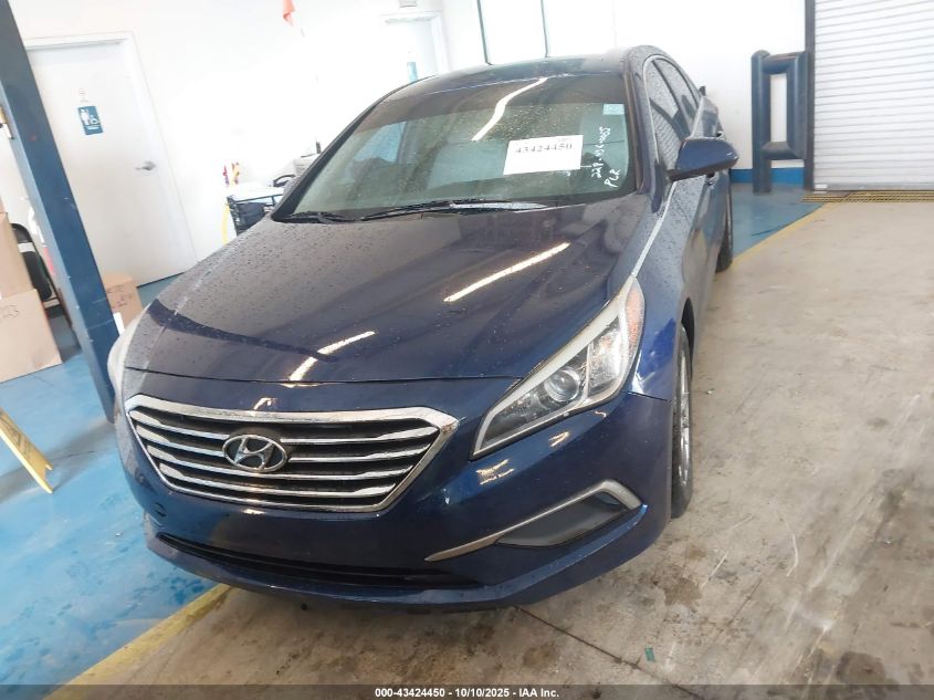 2017 Hyundai Sonata VIN: 5NPE24AF5HH447884 Lot: 43424450