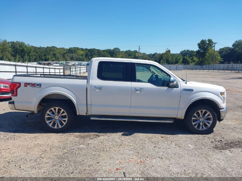 2016 Ford F-150 Lariat VIN: 1FTEW1EF9GKE42927 Lot: 43424507
