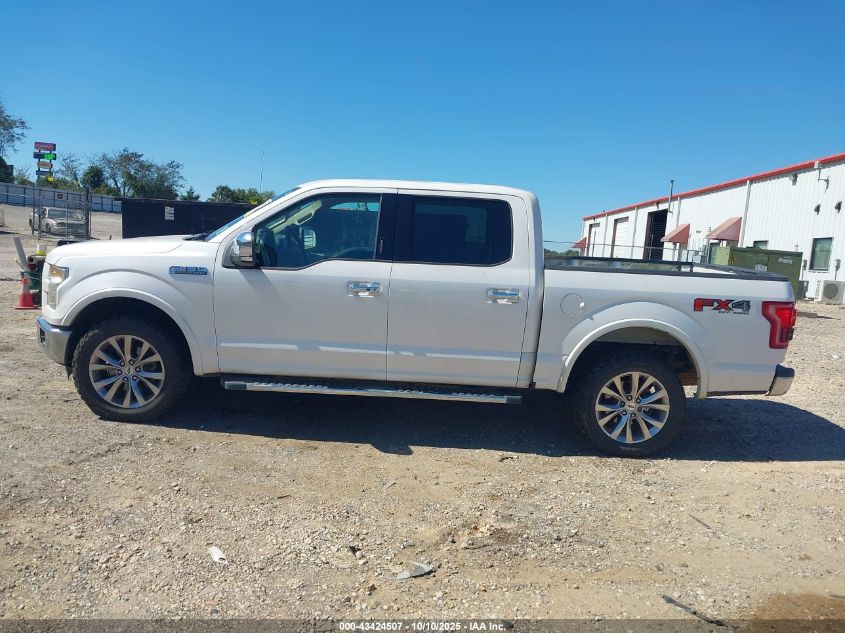2016 Ford F-150 Lariat VIN: 1FTEW1EF9GKE42927 Lot: 43424507