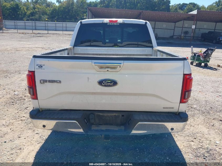 2016 Ford F-150 Lariat VIN: 1FTEW1EF9GKE42927 Lot: 43424507