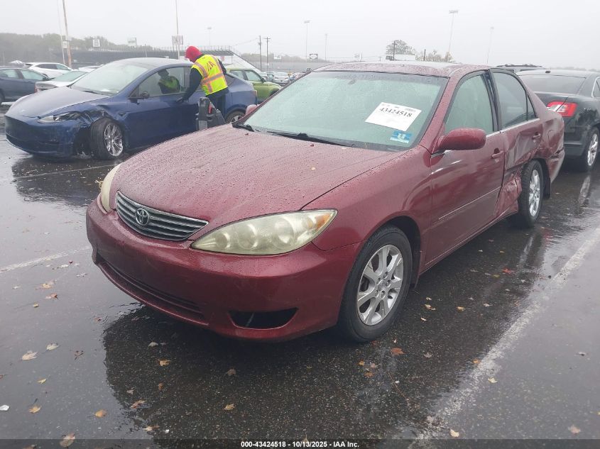 2006 Toyota Camry Xle V6 red sedan gasoline JTDBF32KX60169801 photo #3