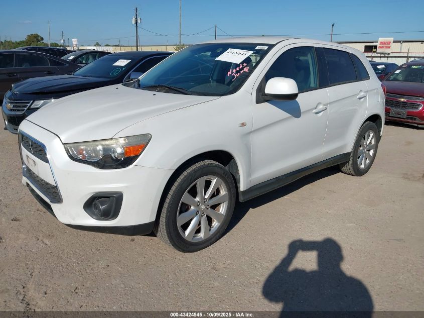 2015 Mitsubishi Outlander Sport Es VIN: 4A4AP3AU0FE011314 Lot: 43424545