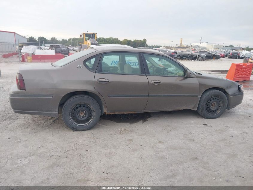 2002 Chevrolet Impala VIN: 2G1WF52E029145152 Lot: 43424581