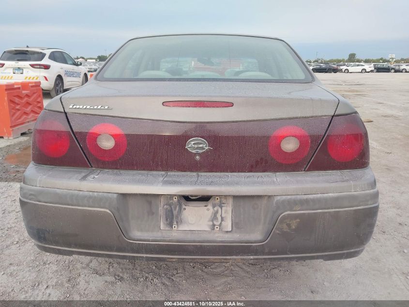 2002 Chevrolet Impala VIN: 2G1WF52E029145152 Lot: 43424581