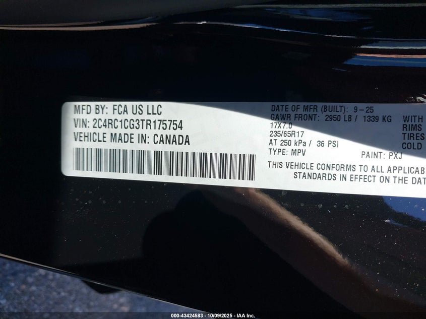 2C4RC1CG3TR175754 2026 CHRYSLER VOYAGER photo no. 5