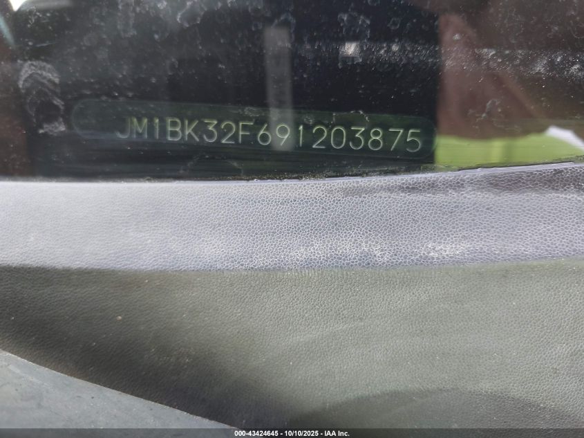 2009 Mazda Mazda3 I VIN: JM1BK32F691203875 Lot: 43424645