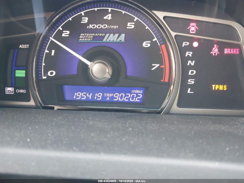 2010 Honda Civic Hybrid VIN: JHMFA3F23AS002735 Lot: 43424655