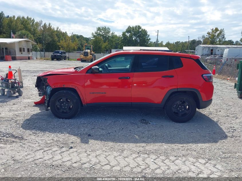2019 Jeep Compass Sport Fwd VIN: 3C4NJCAB9KT819826 Lot: 43424790