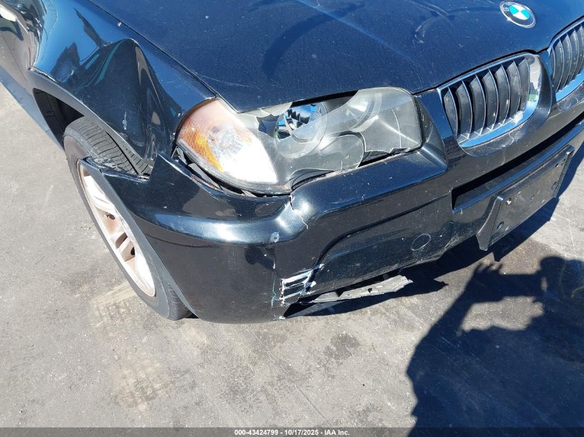 2006 BMW X3 3.0I VIN: WBXPA93406WG90004 Lot: 43424799