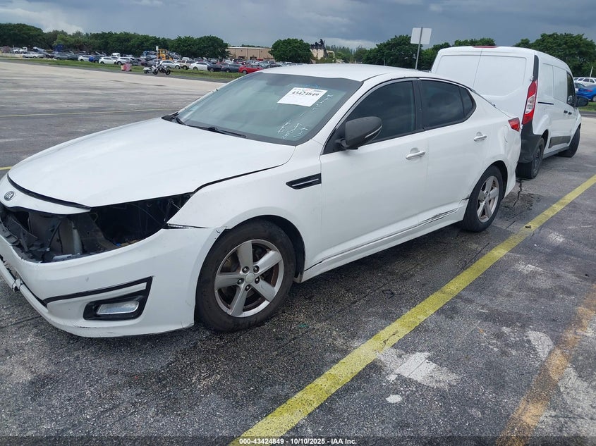 Vin: 5xxgm4a79eg285664, lot: 43919693, kia optima lx 20142