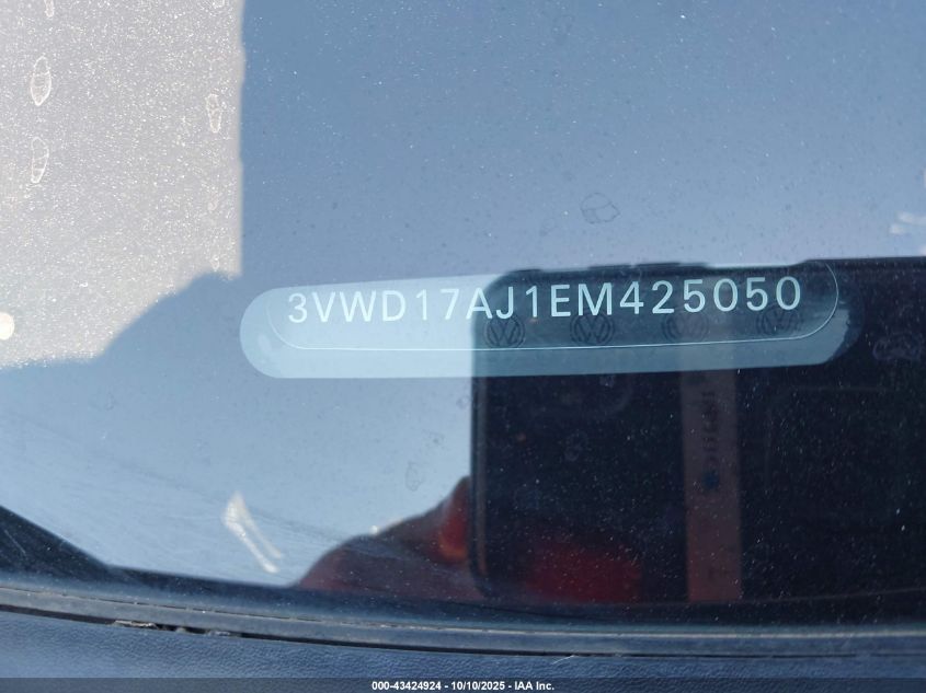 2014 Volkswagen Jetta 1.8T Se VIN: 3VWD17AJ1EM425050 Lot: 43424924