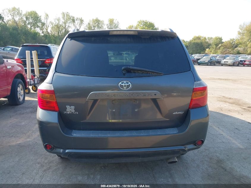 2010 Toyota Highlander Sport V6 VIN: 5TDEK3EH6AS001295 Lot: 43425079