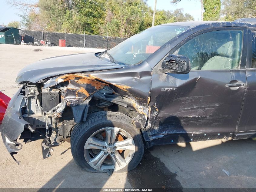 2010 Toyota Highlander Sport V6 VIN: 5TDEK3EH6AS001295 Lot: 43425079