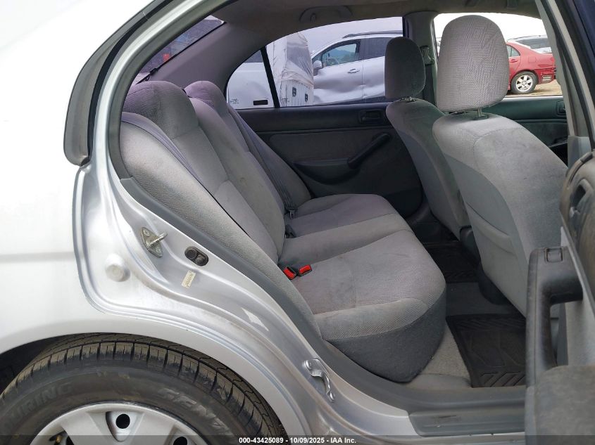 2001 Honda Civic Ex VIN: 2HGES26761H579560 Lot: 43425089