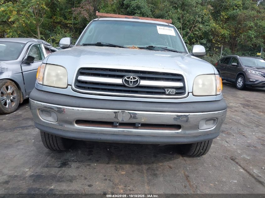 2000 Toyota Tundra Sr5 V8 VIN: 5TBRT3411YS109605 Lot: 43425109