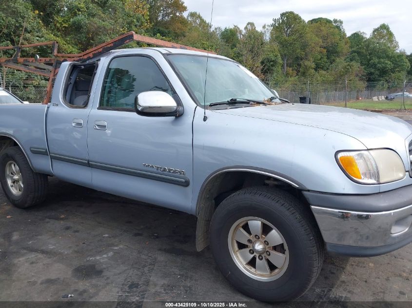 2000 Toyota Tundra Sr5 V8 VIN: 5TBRT3411YS109605 Lot: 43425109