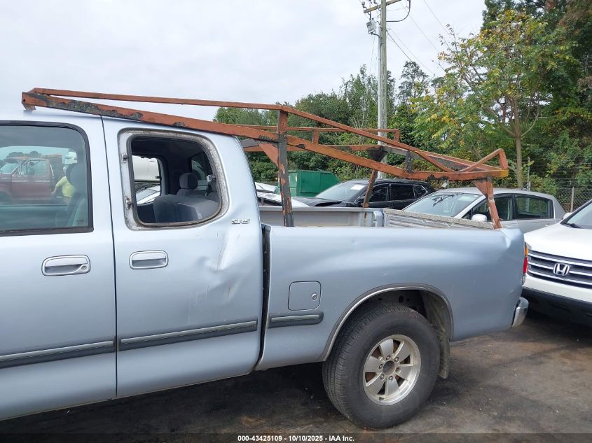 2000 Toyota Tundra Sr5 V8 VIN: 5TBRT3411YS109605 Lot: 43425109