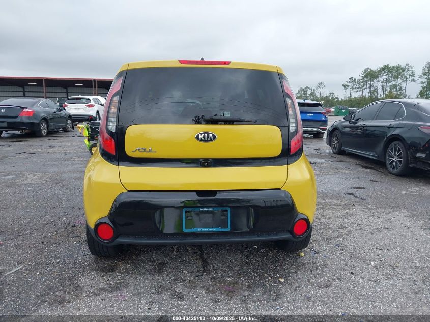 2016 Kia Soul + VIN: KNDJP3A56G7249724 Lot: 43425113