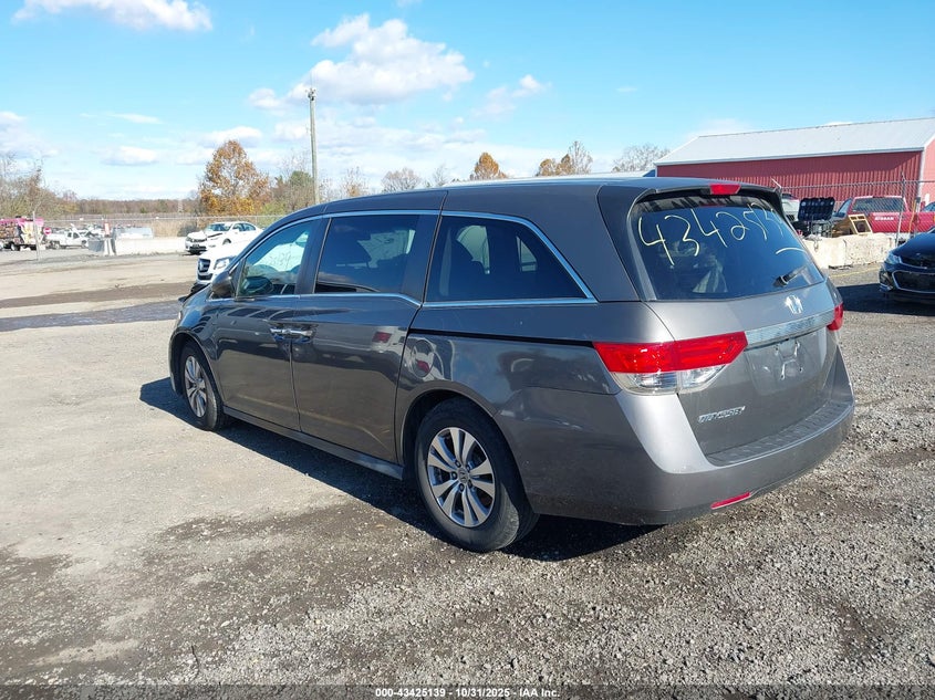 Vin: 5fnrl5h43eb027429, lot: 43919983, honda odyssey ex 20143