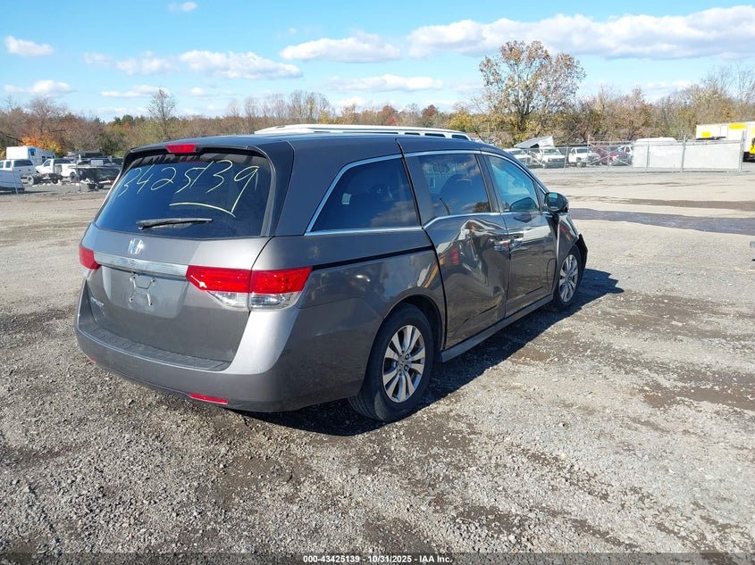 Vin: 5fnrl5h43eb027429, lot: 43919983, honda odyssey ex 20144