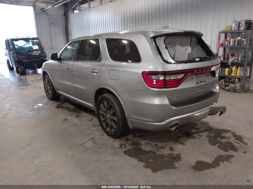 2018 Dodge Durango 5.7 R t Awd Silver Lot 111043425205 Vin 1C4SDJCT1JC400397