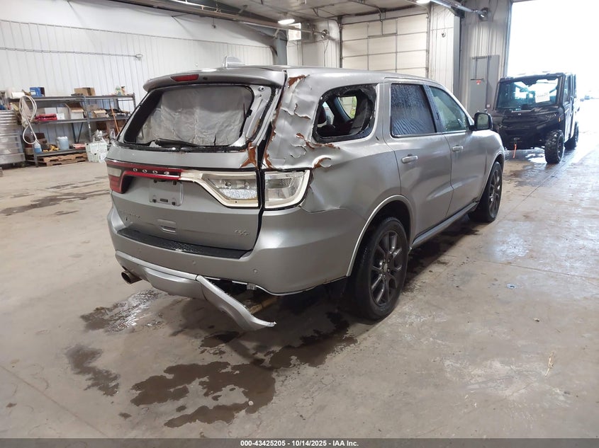 2018 Dodge Durango 5.7 R t Awd Silver Lot 111043425205 Vin 1C4SDJCT1JC400397