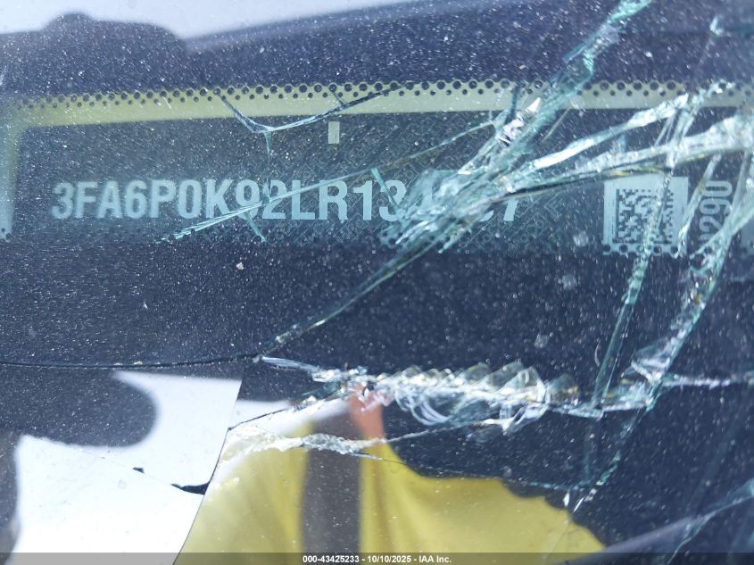 2020 Ford Fusion Titanium VIN: 3FA6P0K92LR134097 Lot: 43425233