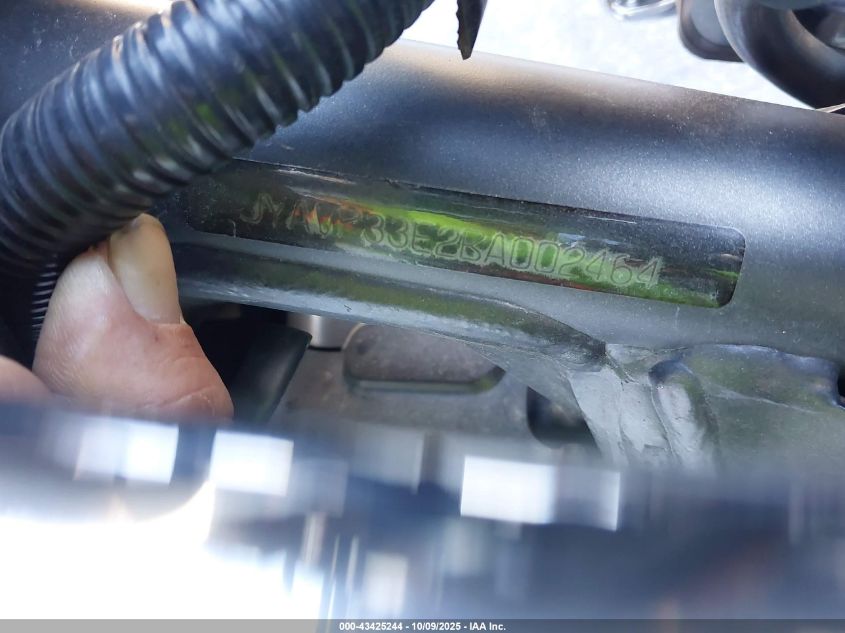 2011 Yamaha Xvs1300 Cu VIN: JYAVP33E2BA002464 Lot: 43425244