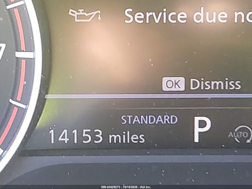 2025 Nissan Rogue Sv Fwd VIN: 5N1BT3BA3SC828287 Lot: 43425273