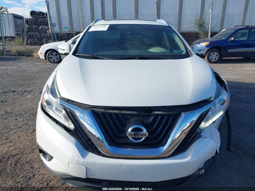 2018 Nissan Murano Platinum VIN: 5N1AZ2MH4JN170268 Lot: 43425308