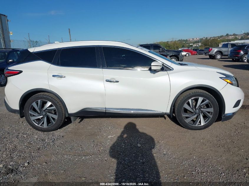 2018 Nissan Murano Platinum VIN: 5N1AZ2MH4JN170268 Lot: 43425308