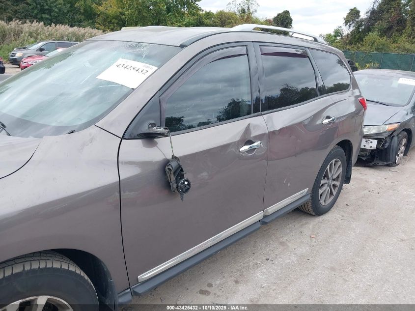 2014 Nissan Pathfinder Sl VIN: 5N1AR2MM4EC709938 Lot: 43425432