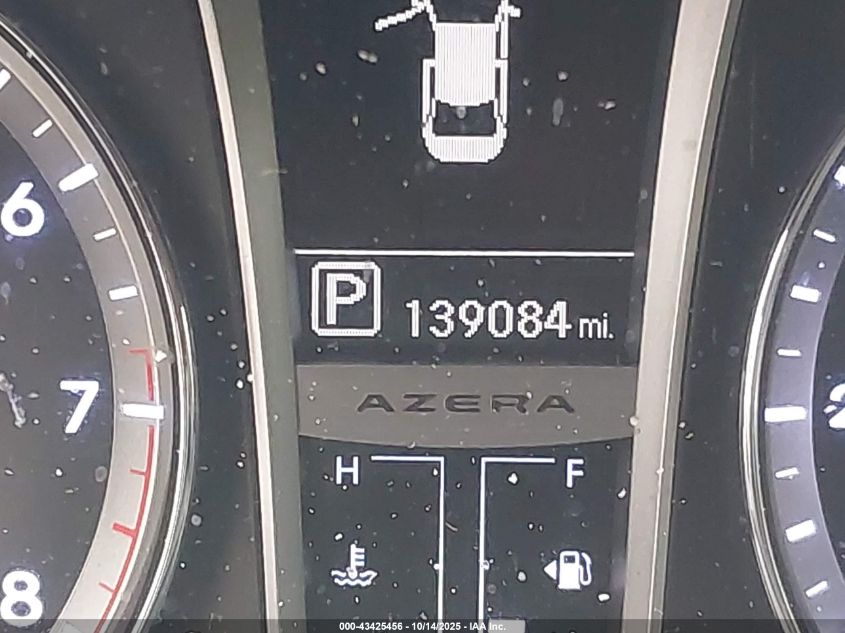 2013 Hyundai Azera VIN: KMHFG4JG2DA227470 Lot: 43425456