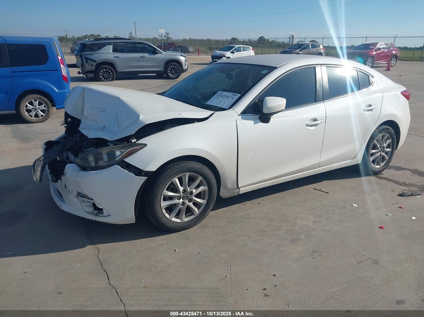 Vin: jm1bm1u7xg1319534, lot: 43920315, mazda mazda3 i sport 20162