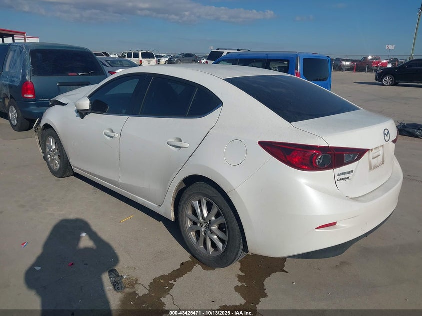 Vin: jm1bm1u7xg1319534, lot: 43920315, mazda mazda3 i sport 20163