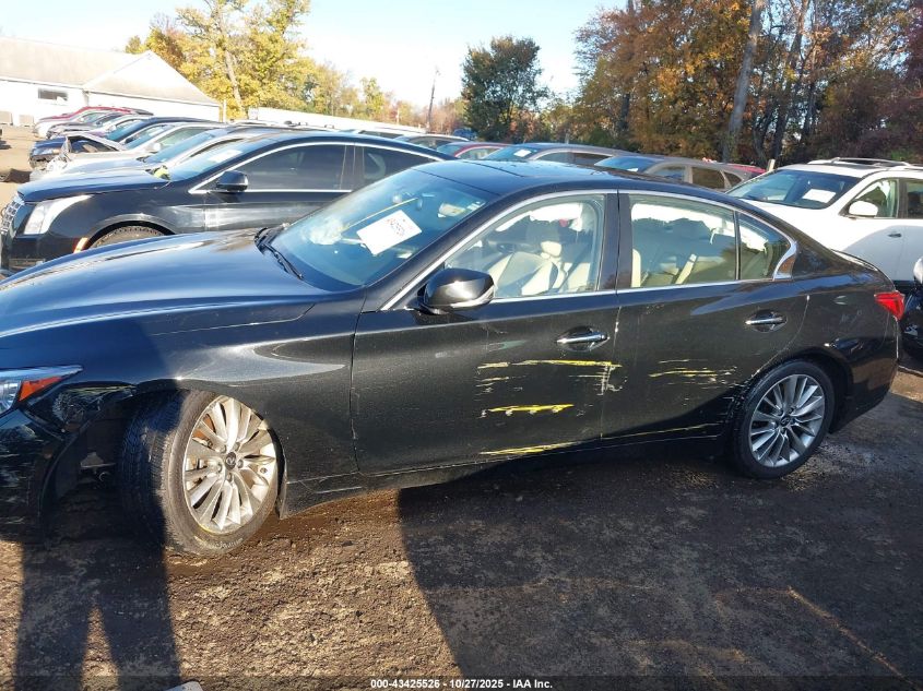 2021 Infiniti Q50 Luxe Awd VIN: JN1EV7BR0MM756179 Lot: 43425526