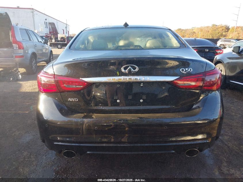 2021 Infiniti Q50 Luxe Awd VIN: JN1EV7BR0MM756179 Lot: 43425526