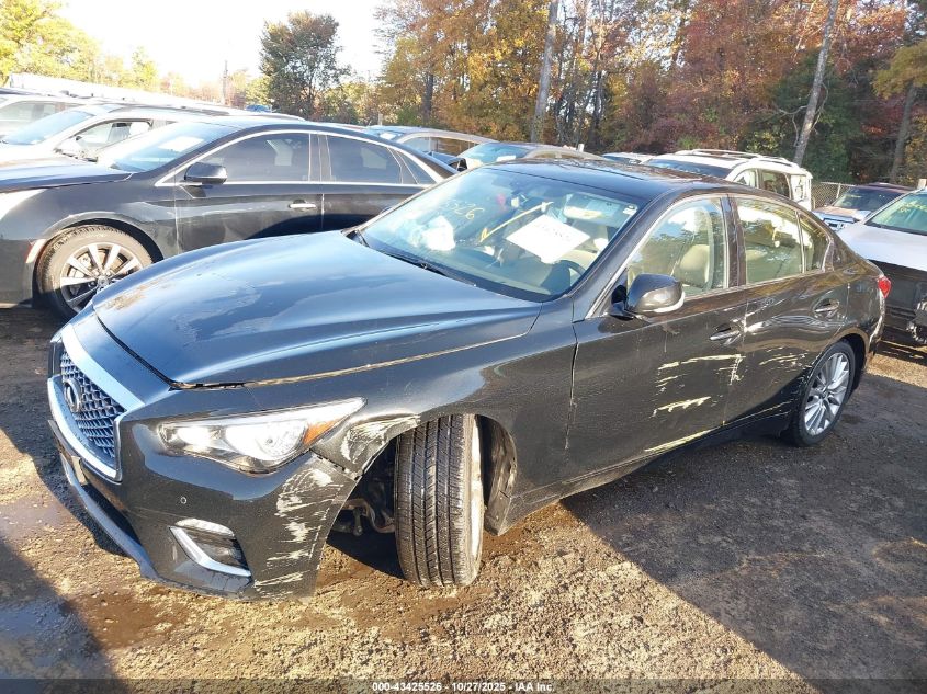 2021 Infiniti Q50 Luxe Awd VIN: JN1EV7BR0MM756179 Lot: 43425526