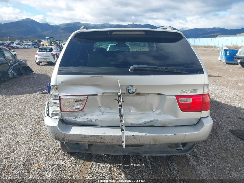 2004 BMW X5 3.0I VIN: 5UXFA13594LU28835 Lot: 43425605