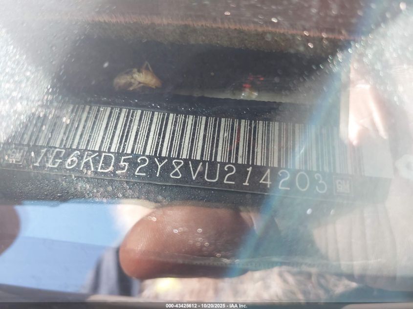 1997 Cadillac Deville Standard VIN: 1G6KD52Y8VU214203 Lot: 43425612