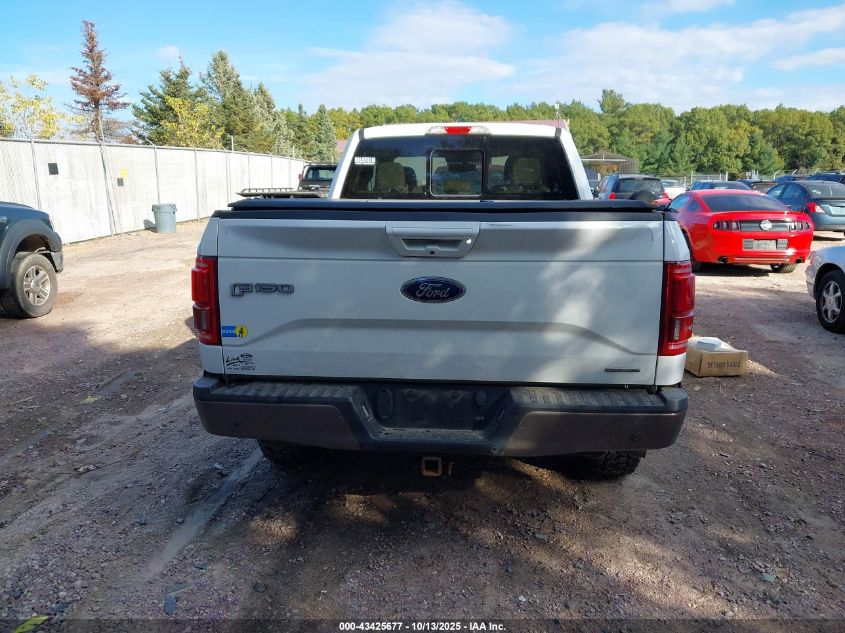 2016 Ford F-150 Lariat VIN: 1FTFX1EF7GFA21606 Lot: 43425677