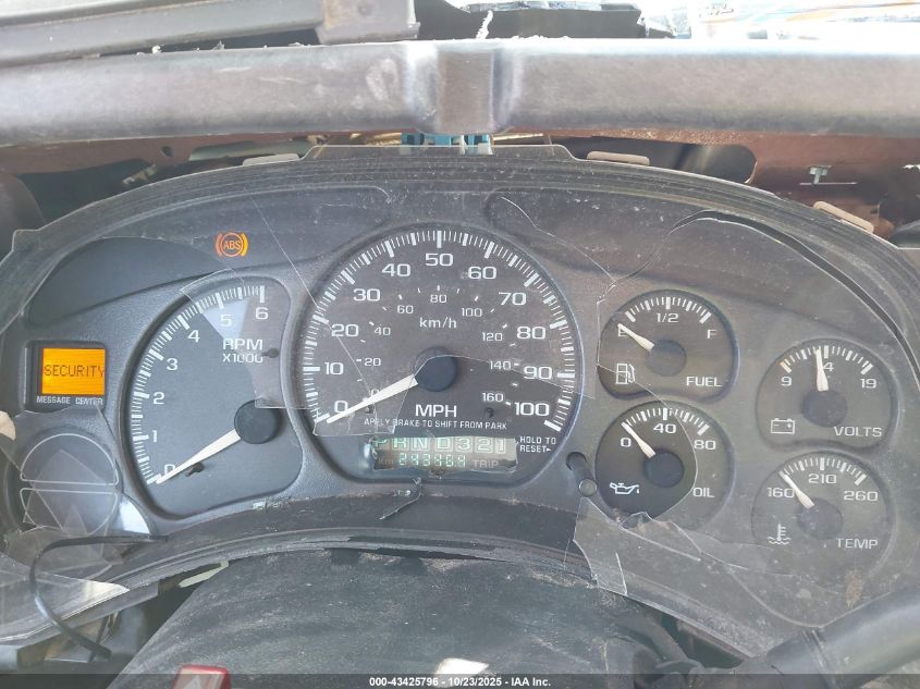 2001 Chevrolet Silverado 1500 Ls VIN: 2GCEK19T411349378 Lot: 43425796