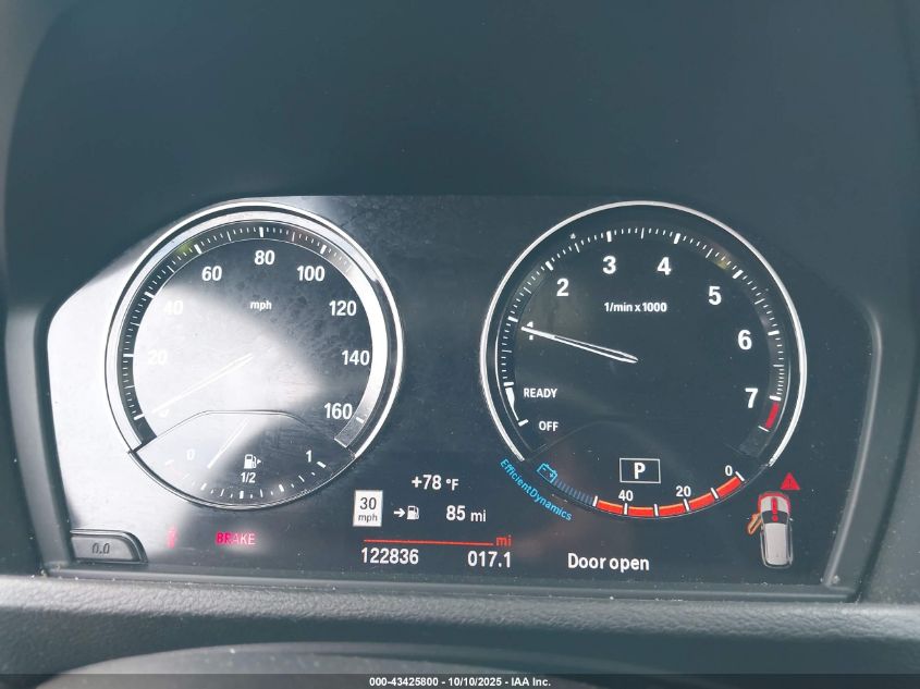 2019 BMW X1 Sdrive28I VIN: WBXHU7C52K5L10313 Lot: 43425800